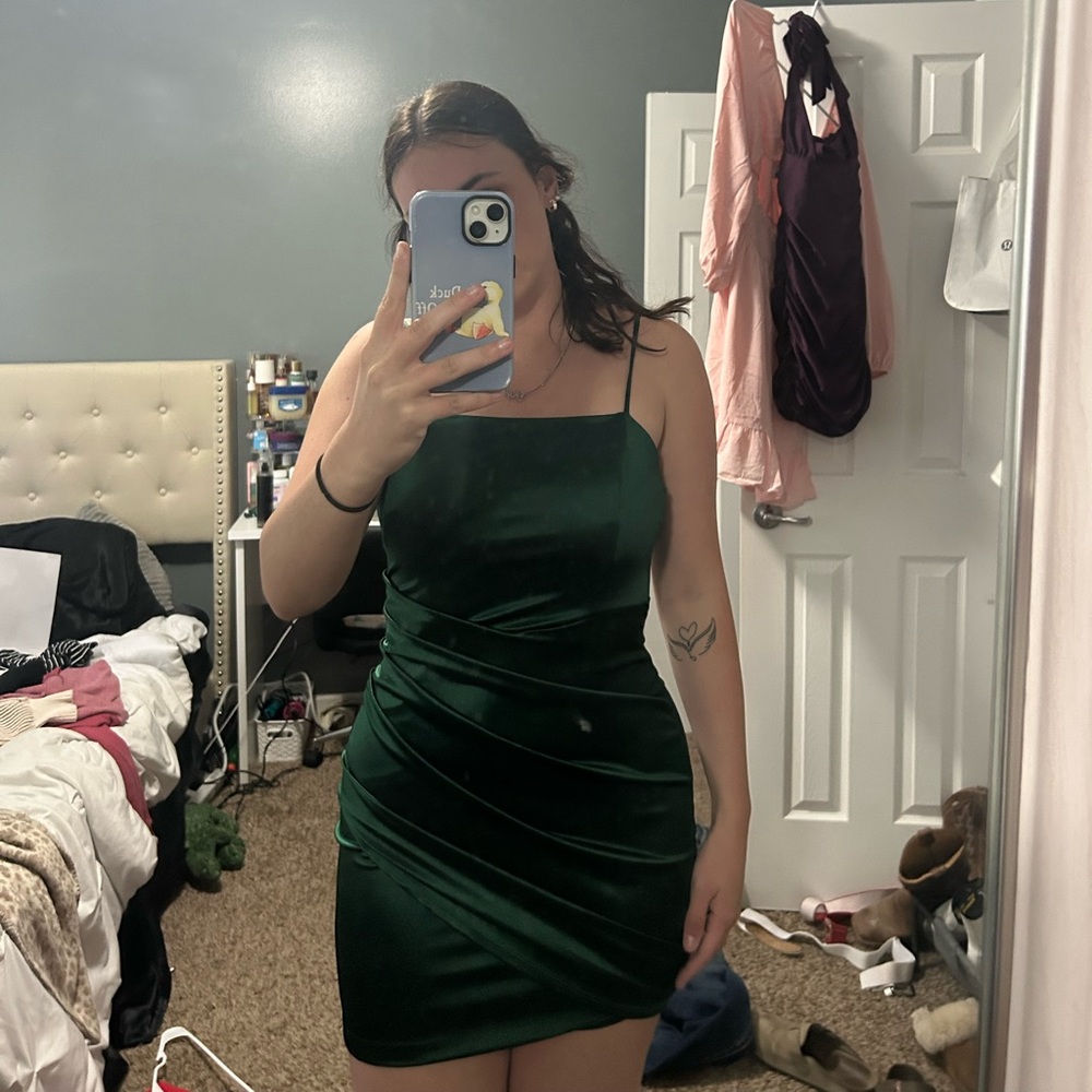 Emerald Sundae Dark Green Midi Dress